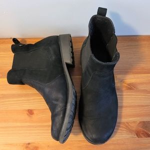 Sz 11 Women's Denver Hayes black suede Chelsea boot